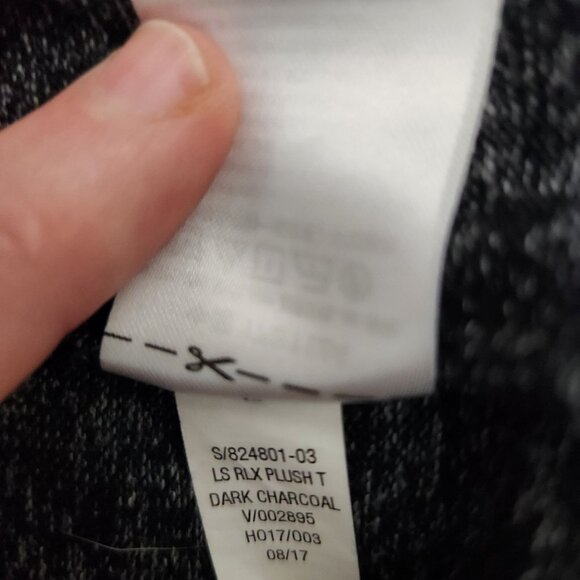 Old Navy Womens Heathered Dark Charcoal Long Sleeve Lightweight Top XL Cottage - Picture 8 of 9